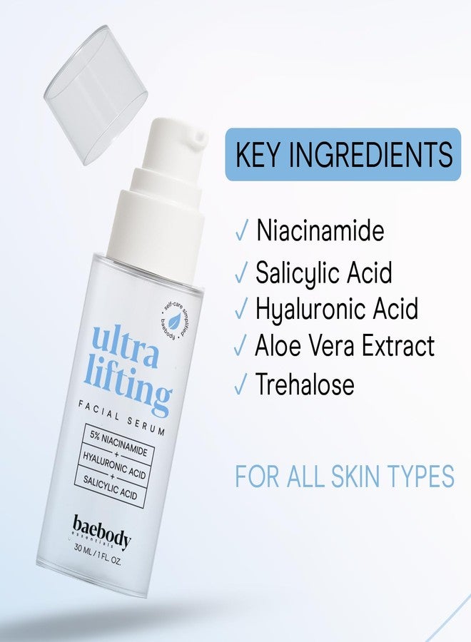 بيبادي سيروم بايبودي المتكامل للوجه، سيروم نياسيناميد لطيف مع حمض الساليسيليك وحمض الهيالورونيك، مناسب لجميع أنواع البشرة، 30 مل - Image 3